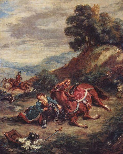 Eugene Delacroix Der Tod Laras Germany oil painting art